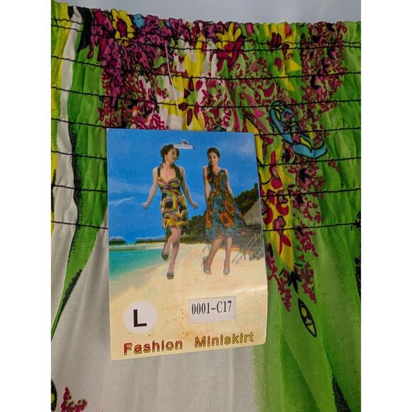 Elegant Green and Pink Maxi Dress - Picture 5 of 8